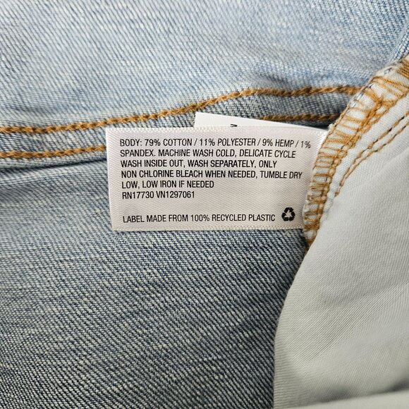 Goodfellow & Co Mens Straight Slim Fit Stretch Jeans W32 L34 Light Wash Denim - Picture 10 of 11